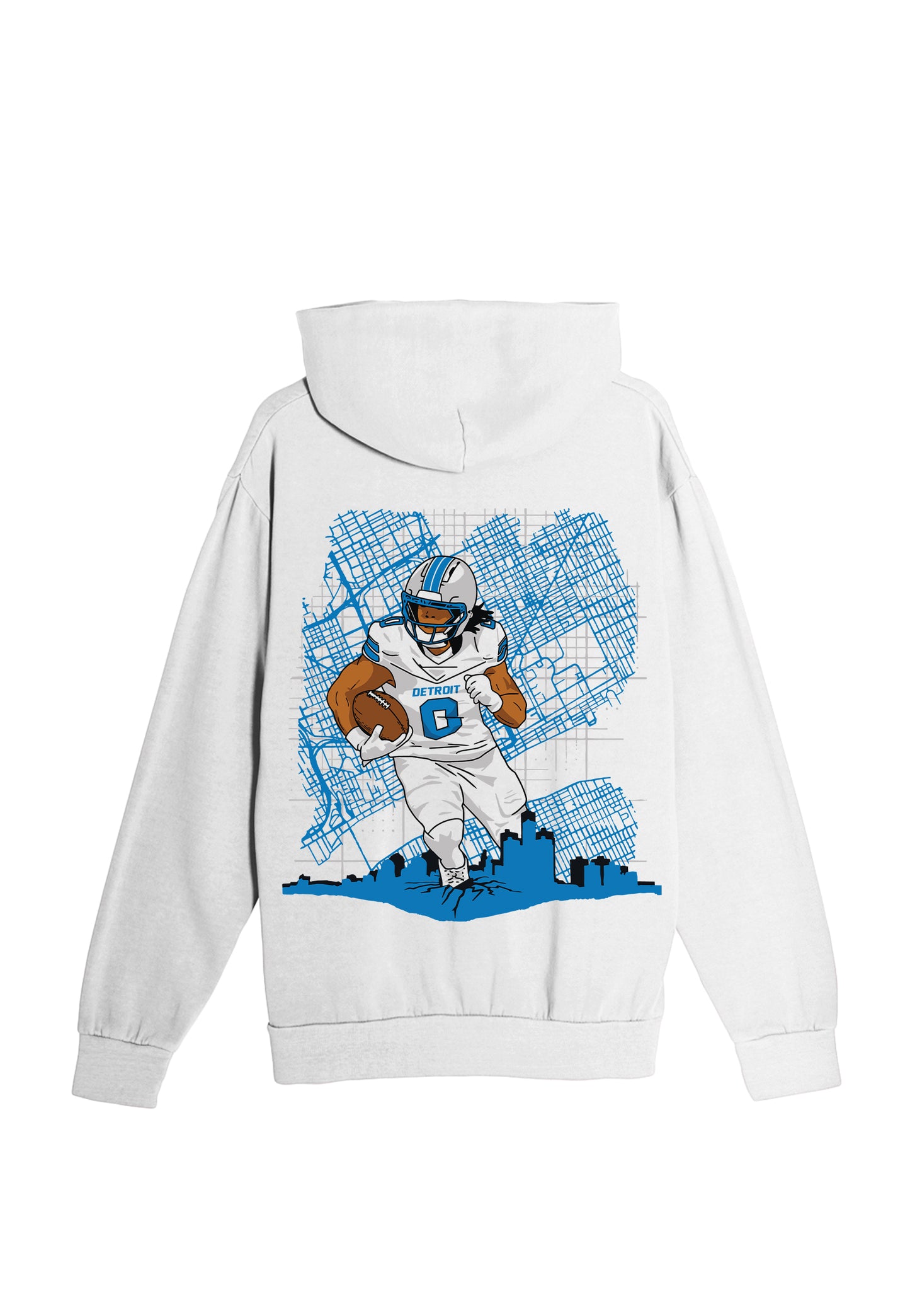 Drawn to Detroit (Football) - Unisex Heavyweight Hoodie (Eli's Pre-Order)