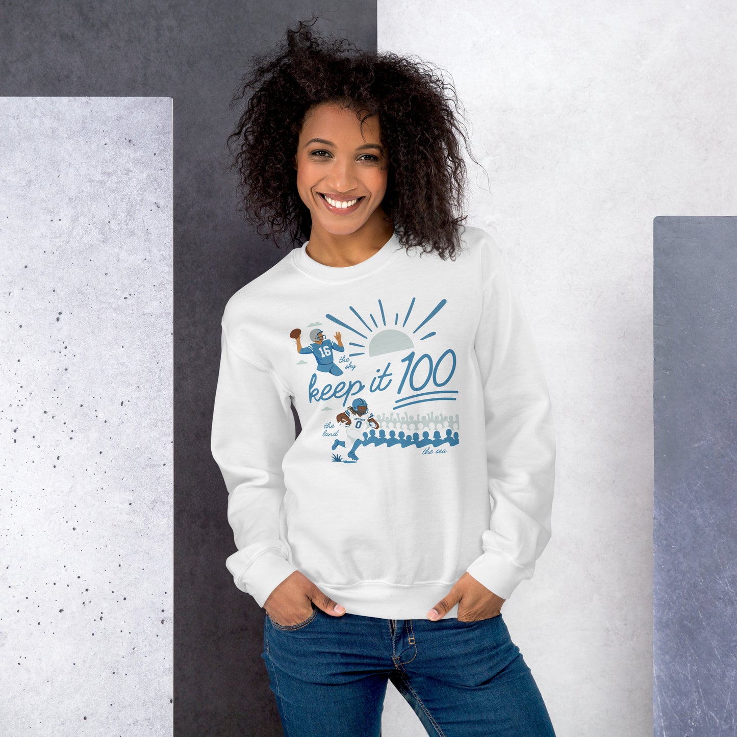 Land, Sea, and Sky (Keep It 100) - Unisex Sweatshirt