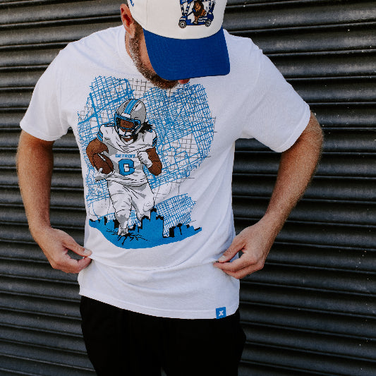 Drawn to Detroit (Football) - Unisex T-Shirt