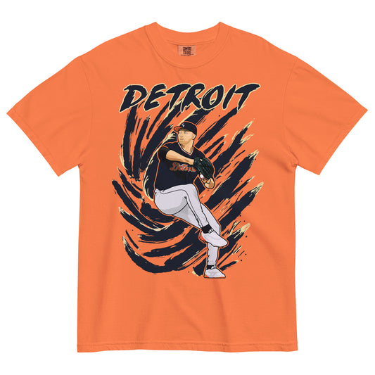 Drawn to Detroit (Baseball Edition) - Unisex T-Shirt