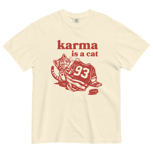 Karma is a Cat - Detroit Hockey Unisex T-Shirt