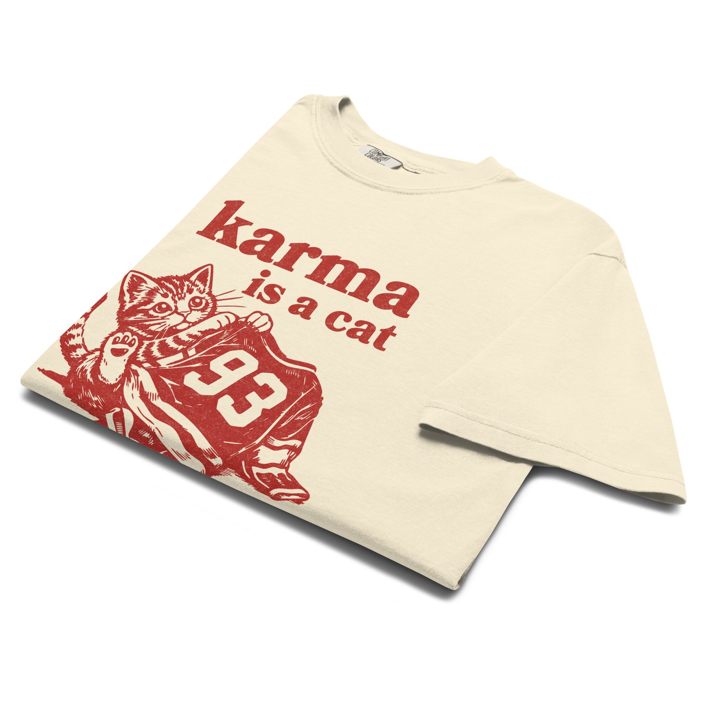 Karma is a Cat - Detroit Hockey Unisex T-Shirt