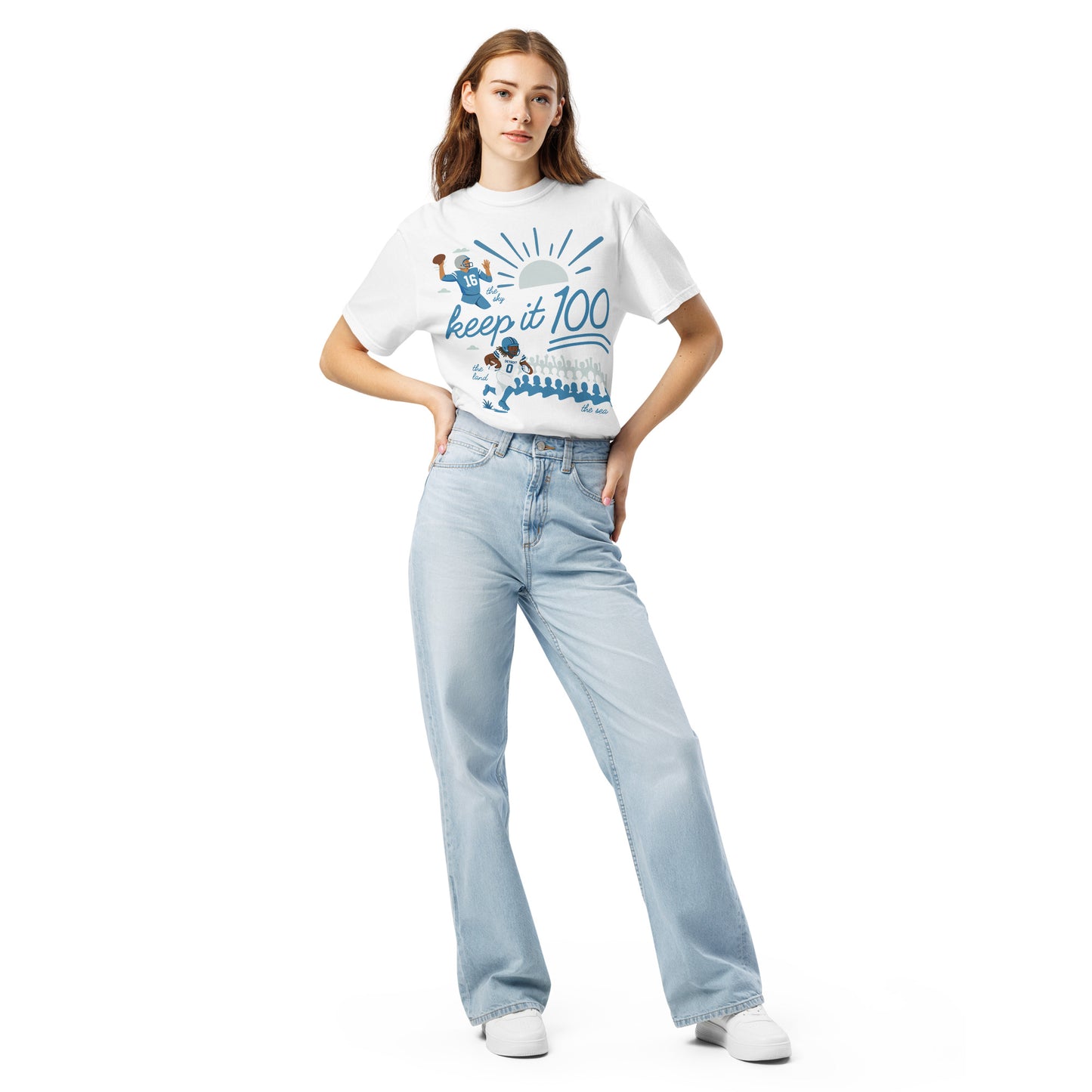 Land, Sea, and Sky (Keep It 100) - Unisex T-Shirt