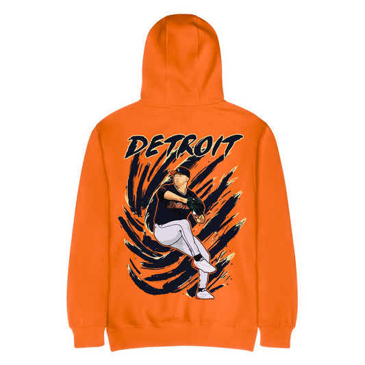 Drawn to Detroit (Baseball Edition) - Unisex Hoodie