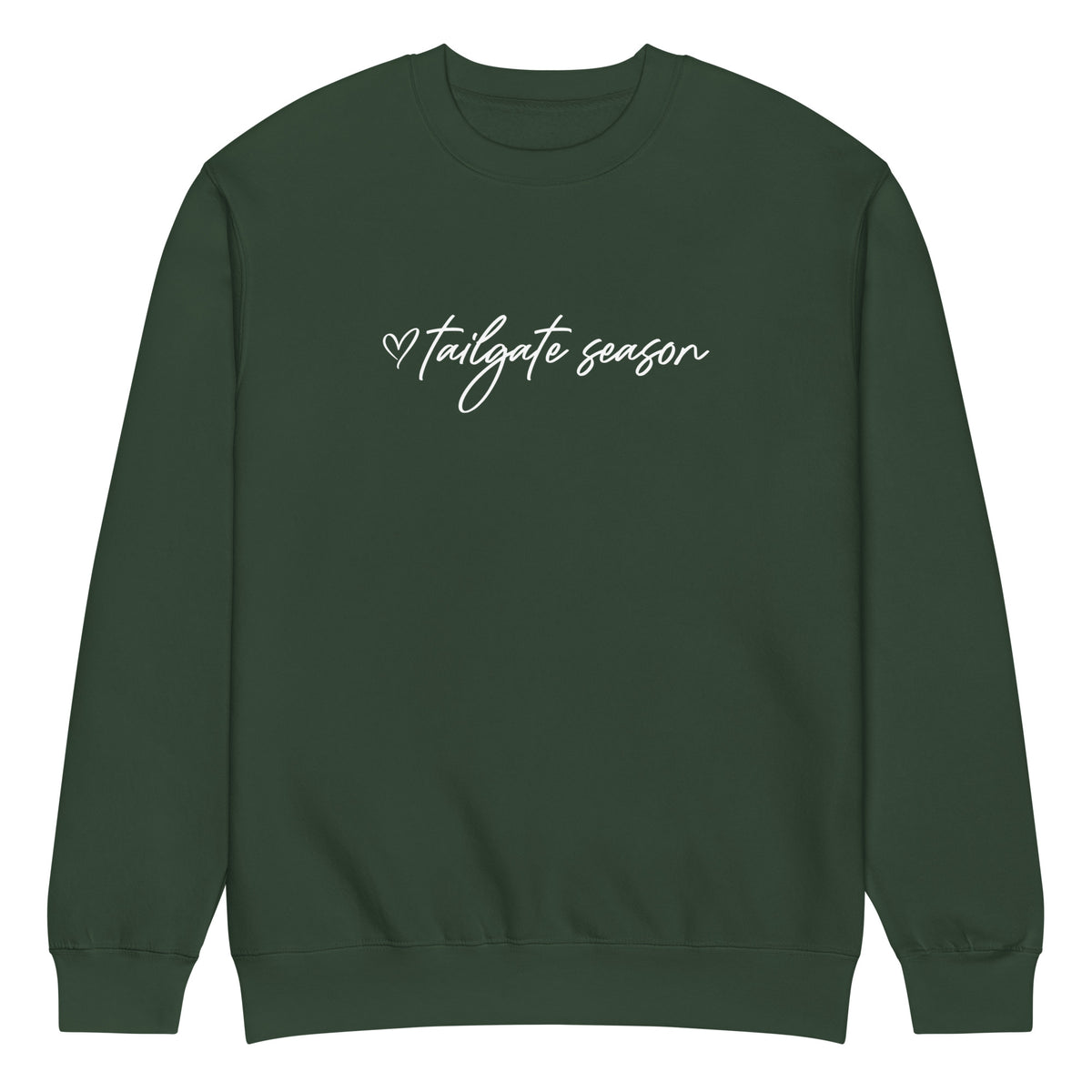 Tailgate Season - Green and White Unisex Sweatshirt