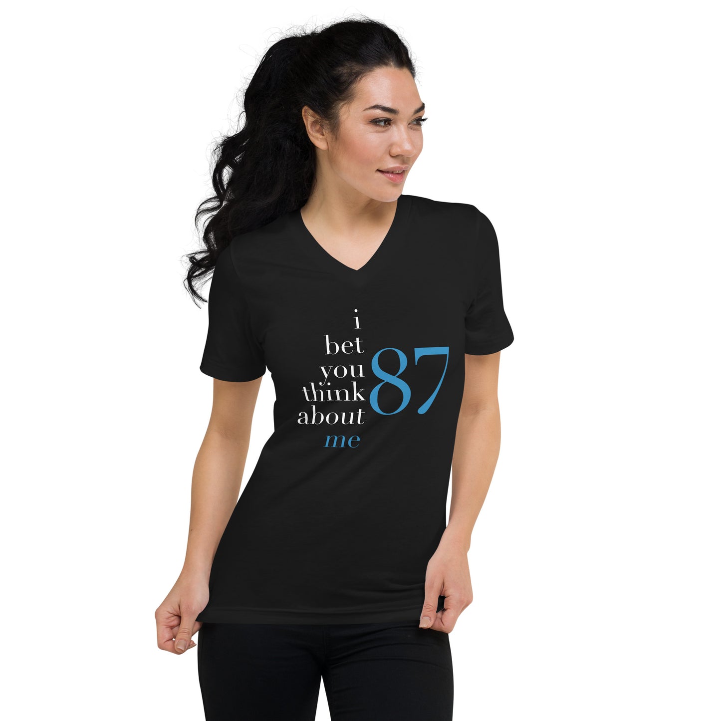 Think About Me - #87 - Unisex V-Neck T-Shirt