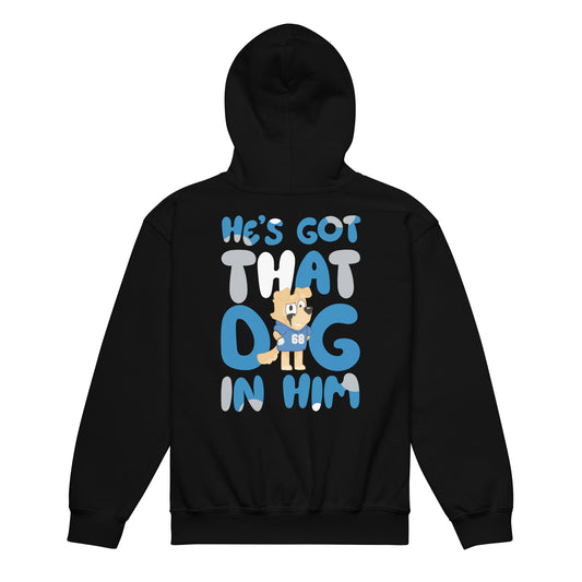 Honolulu Blue(y) - He's Got That Dog In Him - Youth Hoodie