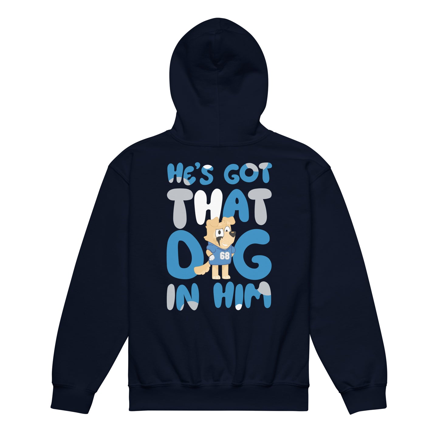 Honolulu Blue(y) - He's Got That Dog In Him - Youth Hoodie