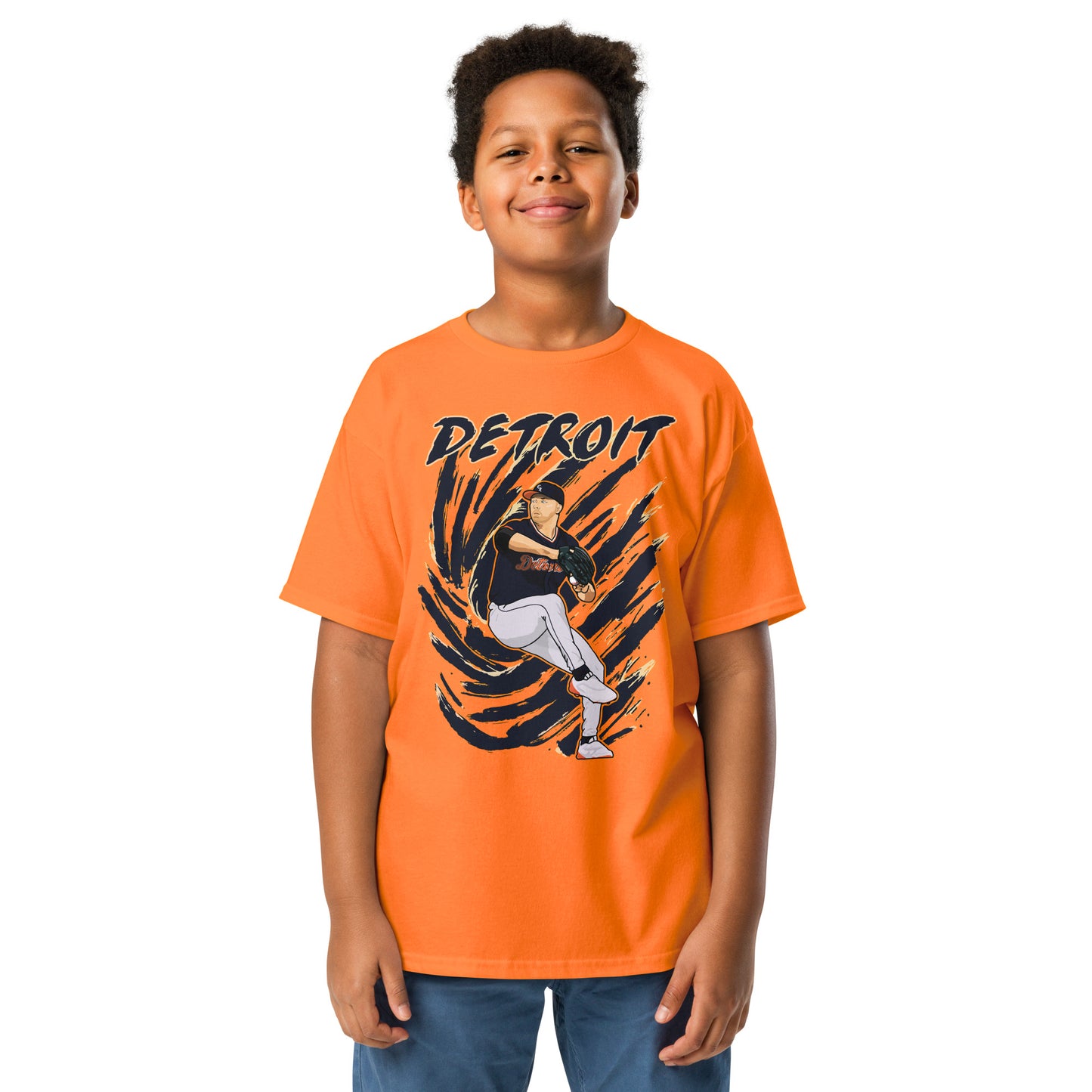 Drawn to Detroit (Baseball Edition) - Youth T-Shirt